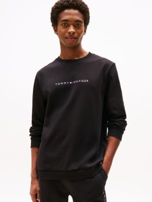 black th original lounge-sweatshirt für herren - tommy hilfiger