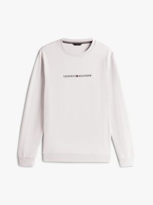 white th original lounge sweatshirt for men tommy hilfiger