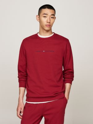 rot th original lounge-sweatshirt für herren - tommy hilfiger