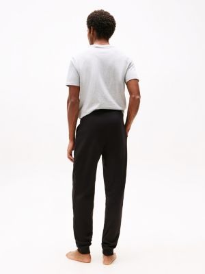 black th original lounge joggers for men tommy hilfiger