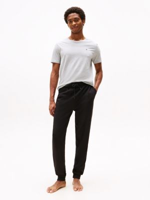 black th original lounge joggers for men tommy hilfiger