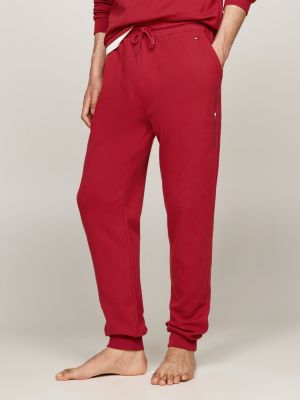 red th original lounge joggers for men tommy hilfiger