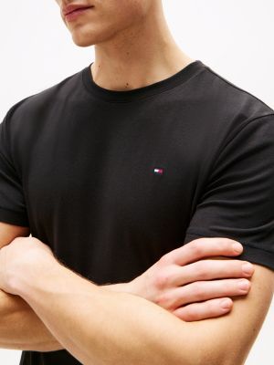 t-shirt d'intérieur ajusté noir pour hommes tommy hilfiger