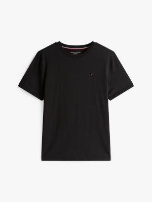 black slim lounge t-shirt for men tommy hilfiger