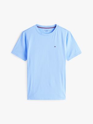 t-shirt d'intérieur ajusté bleu pour hommes tommy hilfiger