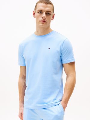 blue slim fit lounge-t-shirt voor heren - tommy hilfiger