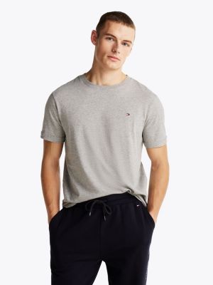 grau slim fit lounge-t-shirt für herren - tommy hilfiger