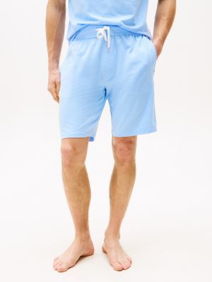 blau regular fit lounge-shorts für herren - tommy hilfiger