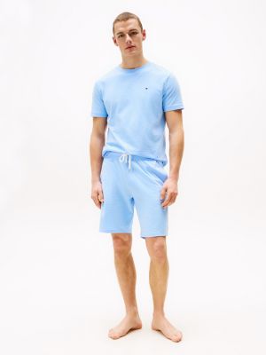 blau regular fit lounge-shorts für herren - tommy hilfiger