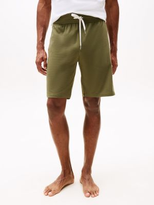 shorts lounge regular fit khaki da uomini tommy hilfiger