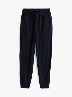 blue essential drawstring lounge joggers for men tommy hilfiger