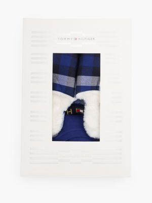 coffret cadeau pyjama et chaussons original orange pour hommes tommy hilfiger