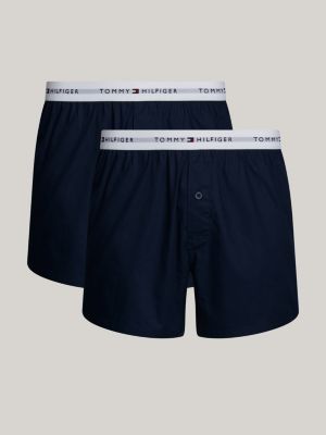 2 Pack Signature Boxer Shorts Blue Tommy Hilfiger