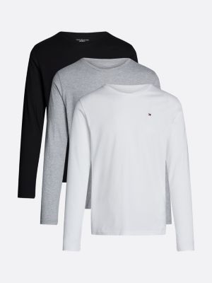 lot de 3 t-shirts d'intérieur signature plusieurs couleurs pour hommes tommy hilfiger