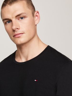 pack de 3 camisetas de manga larga negro de hombres tommy hilfiger