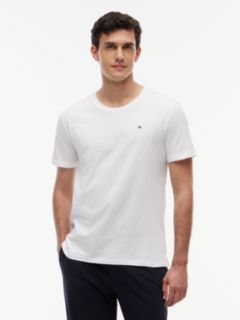 3-Pack Signature Jersey Lounge T-Shirts — White 3