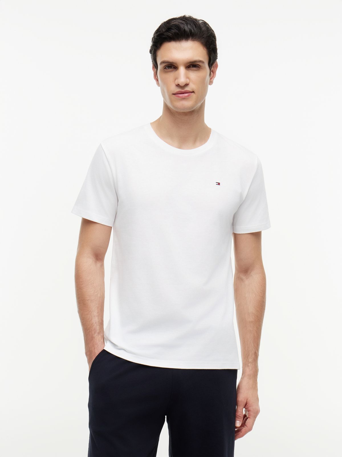 3-Pack Signature Jersey Lounge T-Shirts — White