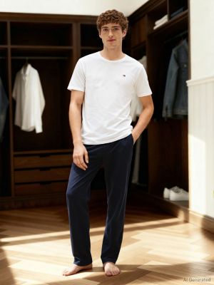 white 3-pack signature jersey lounge t-shirts for men tommy hilfiger