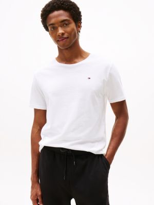 pack de 3 camisetas signature bordadas blanco de hombres tommy hilfiger