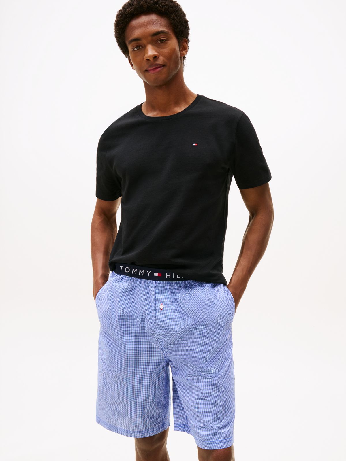 3-Pack Signature Jersey Lounge T-Shirts — Black