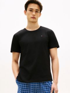3-Pack Signature Jersey Lounge T-Shirts — Black 3