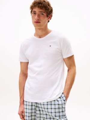 lot de 3 t-shirts d'intérieur signature plusieurs couleurs pour hommes tommy hilfiger