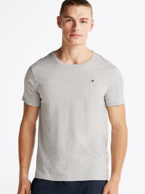 grey 3-pack crew neck t-shirts for men tommy hilfiger