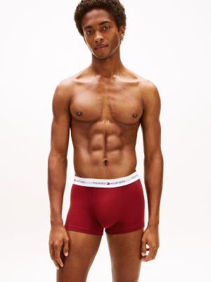 7 pack boxer aderenti signature con logo multicolore da uomini tommy hilfiger