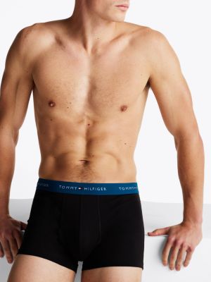 7 pack boxer aderenti con logo ripetuto marrone da uomini tommy hilfiger