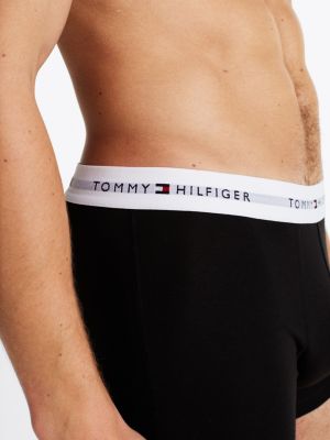 7 pack boxer aderenti con logo ripetuto marrone da uomini tommy hilfiger