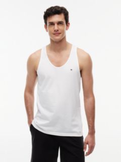 3-Pack Signature Round Neck Tank Tops — White 3