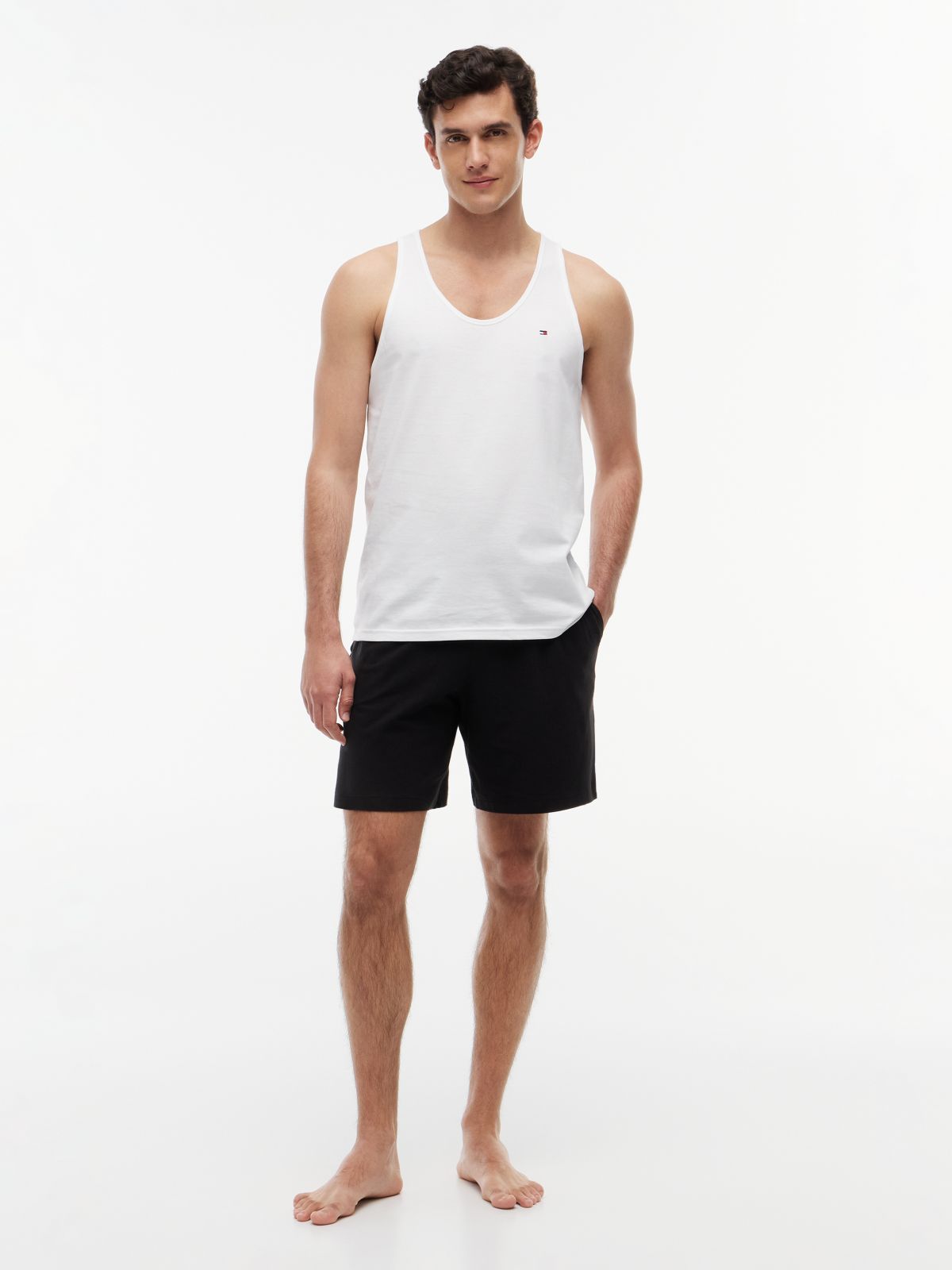 3-Pack Signature Round Neck Tank Tops — White