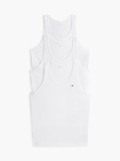 3-Pack Signature Round Neck Tank Tops — White 10