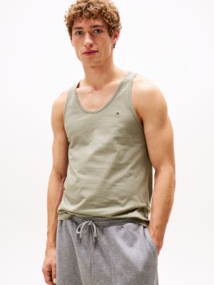 3 pack canottiere signature con bandierina multicolore da uomini tommy hilfiger