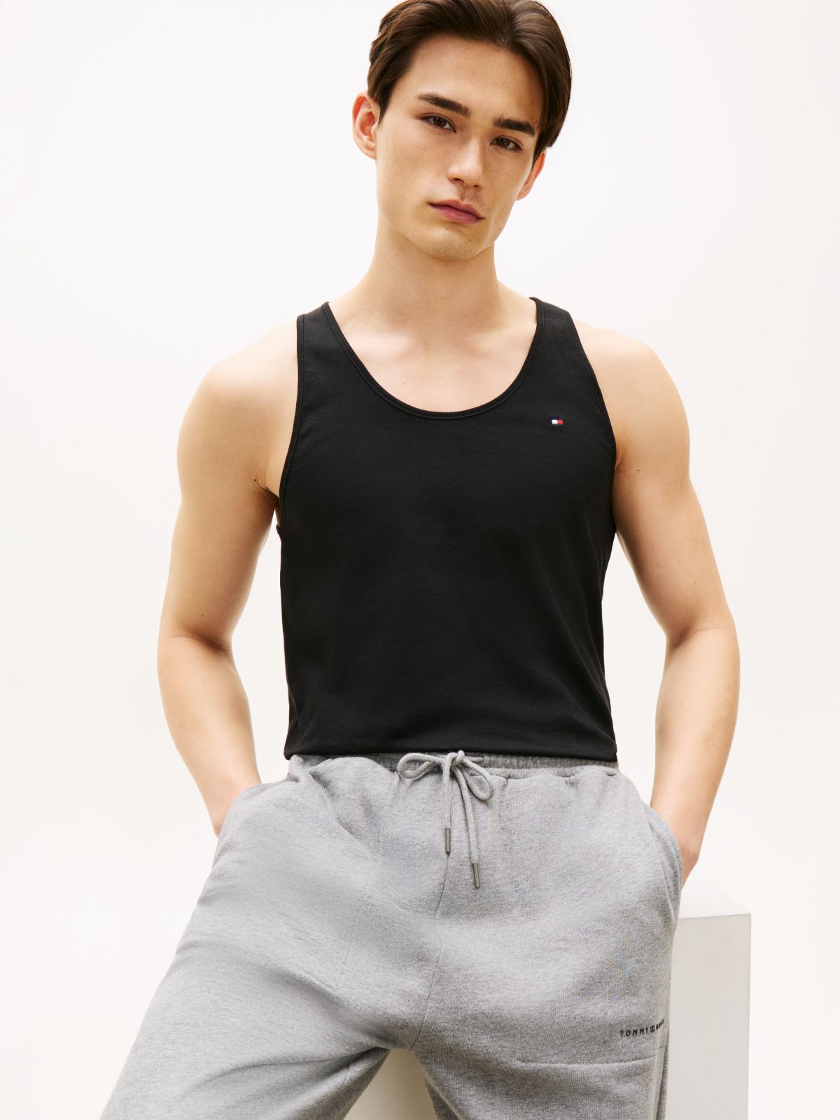 3-Pack Signature Round Neck Tank Tops — Blue