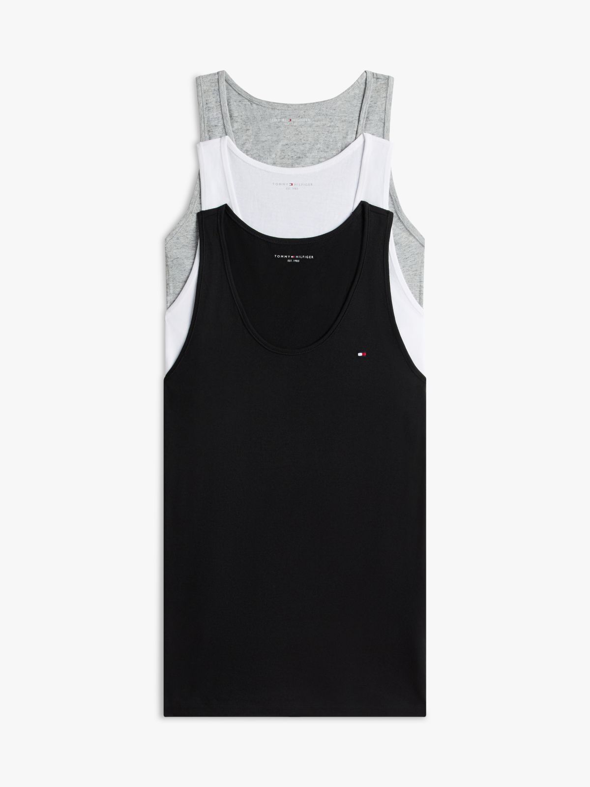 3-Pack Signature Round Neck Tank Tops — Blue
