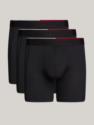 Set van 3 microvezel boxer briefs met logo Zwart Tommy Hilfiger