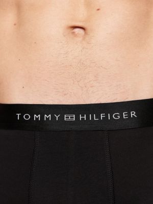 set regalo 3 pack boxer aderenti con logo nero da uomini tommy hilfiger