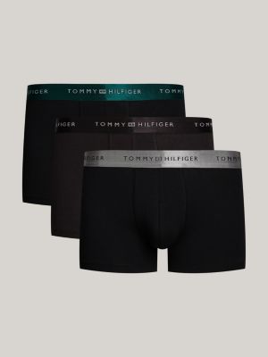 set regalo 3 pack boxer aderenti con logo black da uomini tommy hilfiger