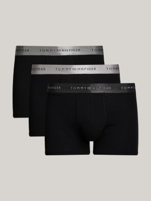 grey 3-pack metallic logo trunks gift set for men tommy hilfiger