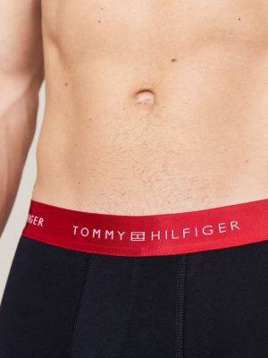 set regalo 3 pack boxer aderenti con logo rosso da uomini tommy hilfiger