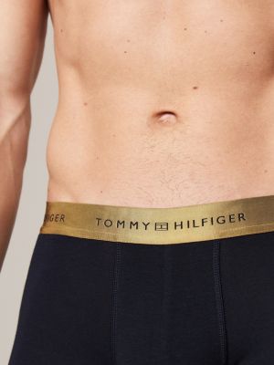 set regalo 5 pack boxer aderenti con logo oro da uomini tommy hilfiger