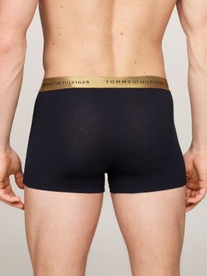 set regalo 5 pack boxer aderenti con logo oro da uomini tommy hilfiger