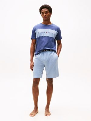 multi original lounge-t-shirt mit color block für herren - tommy hilfiger