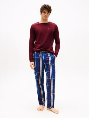 braun original langarm-pyjama inkl. geschenkbox für herren - tommy hilfiger