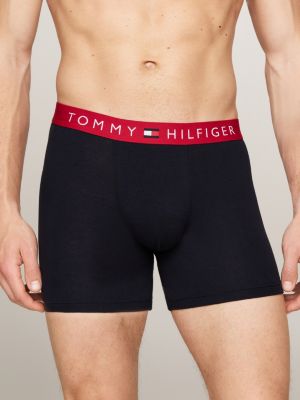 3 pack boxer aderenti original con logo beige da uomini tommy hilfiger