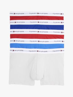 multi 5-pack repeat logo trunks for men tommy hilfiger