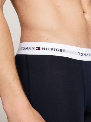 white 5-pack repeat logo trunks for men tommy hilfiger