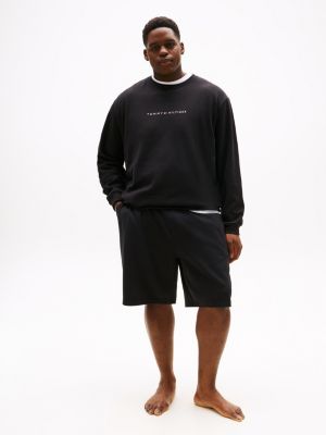 black plus th original lounge track top for men tommy hilfiger