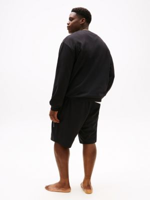 black plus th original lounge track top for men tommy hilfiger